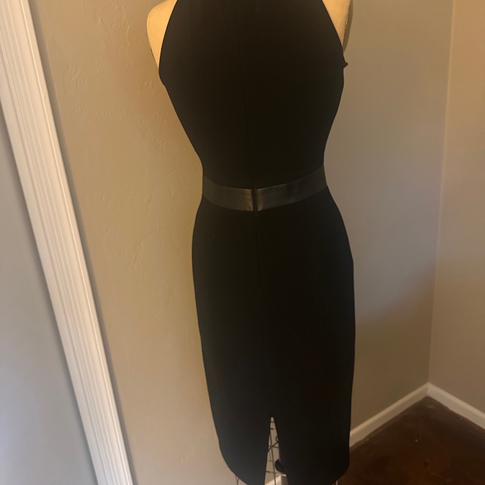 EUC Michael Kors Collection Black Halter Dress with Choker Collar - Picture 8 of 14